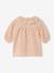 Babyjurk met sterretjes van gaas beige (poederkleur) - vertbaudet enfant 