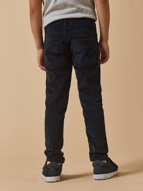 Slim fit broek in fluweel / velours voor jongens CYRILLUS 6399 - vertbaudet enfant 