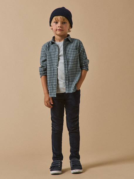 Slim fit broek in fluweel / velours voor jongens CYRILLUS 6399 - vertbaudet enfant 