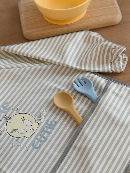 Slabschort baby LONEY TUNES Titi grijs, gestreept - vertbaudet enfant 