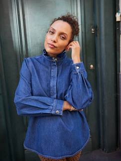 -Blouse voor dames in jeans familie capsule