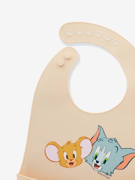Tom en Jerry LONEY TUNES siliconen slabbetje beige - vertbaudet enfant 