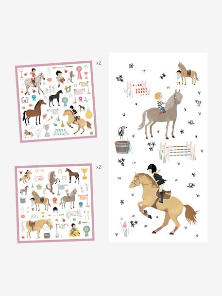 160 stickers Paarden DJECO MEERDERE KLEUREN - vertbaudet enfant 