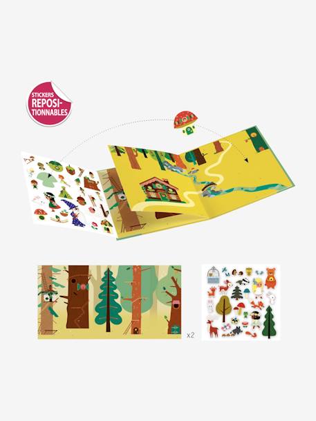 Herpositioneerbare stickers Het magische bos DJECO MEERDERE KLEUREN - vertbaudet enfant 
