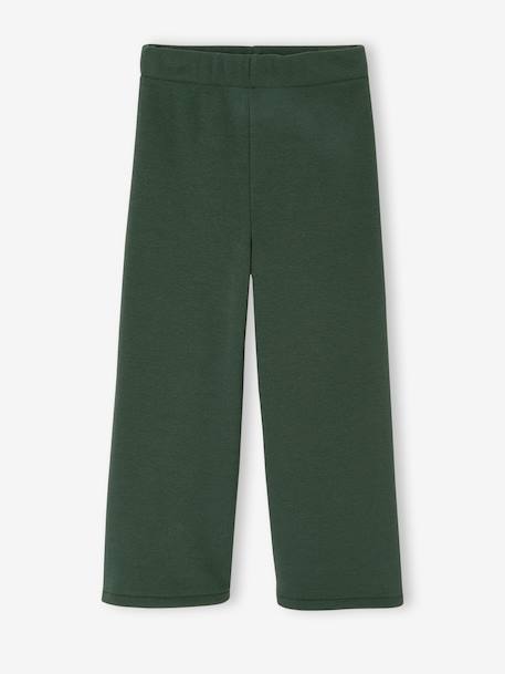 Gevoerde wijde legging van fleece voor meisjes marineblauw+pruim+smaragdgroen - vertbaudet enfant 