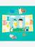 DJECO verplaatsbare stickers geel+rood - vertbaudet enfant 