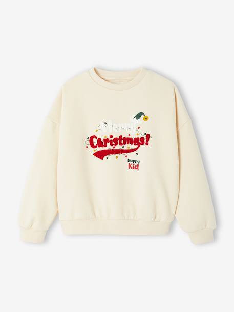 Kinder sweater kerst familie capsule vanille - vertbaudet enfant 