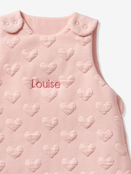 Personaliseerbare trappelzak jacquard beige+lichtroze - vertbaudet enfant 