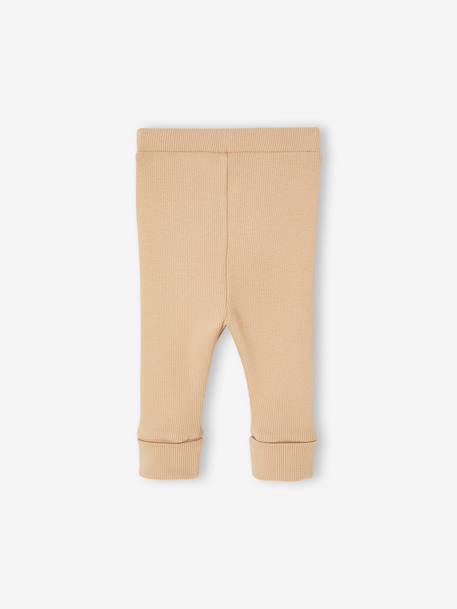 Lange legging voor baby's BASICS 6629+beige+donkerbruin+lichtroze+marineblauw+saliegroen - vertbaudet enfant 