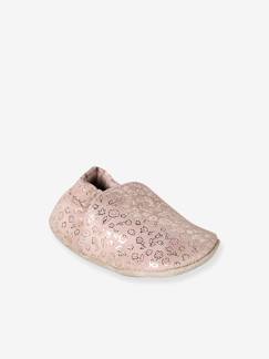 -Elastische leren babyschoentjes in soepel leer