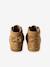 Soepele leren laarsjes voor baby's eerste stapjes 6509+iriserend beige+kameel - vertbaudet enfant 