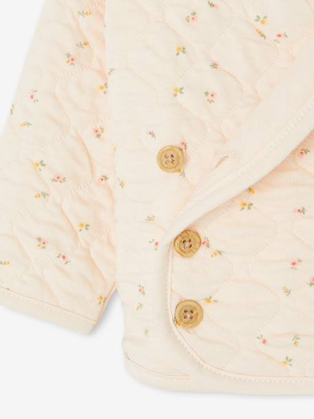 Cardigan met gekruiste opening voor pasgeborenen antraciet+gemêleerd beige+vanille - vertbaudet enfant 