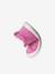 Baby eerste stapjes, veterschoenen van soepel leer bruin+donkerbruin+fuchsia+goudgeel+rozen - vertbaudet enfant 