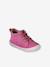 Baby eerste stapjes, veterschoenen van soepel leer bruin+donkerbruin+fuchsia+goudgeel+rozen - vertbaudet enfant 