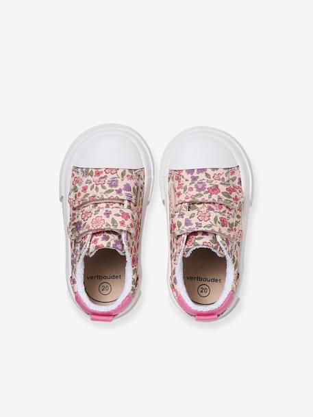 Gestreepte baby kratten blauw, gestreept+roze, bedrukt - vertbaudet enfant 