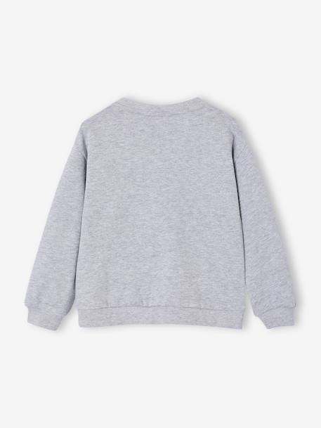 Sweater meisje ROLLING STONES gemêleerd grijs - vertbaudet enfant 
