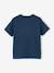 T-shirt voor jongens met een speels motief blauwgroen+oceaanblauw+rozenhout - vertbaudet enfant 