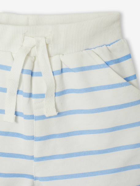 Babyset t-shirt en short blauw, gestreept - vertbaudet enfant 