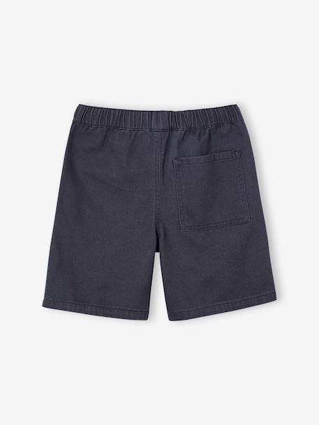 Bermuda jongens in twill antraciet+kameel - vertbaudet enfant 