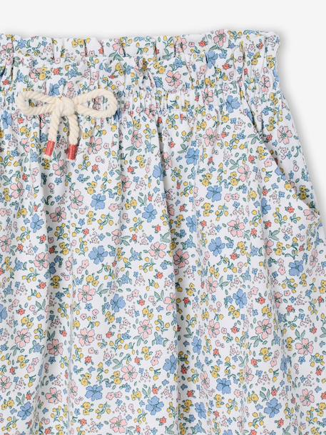 Meisjesrok met print beige+lichtroze+mintgroen+wit, bedrukt - vertbaudet enfant 