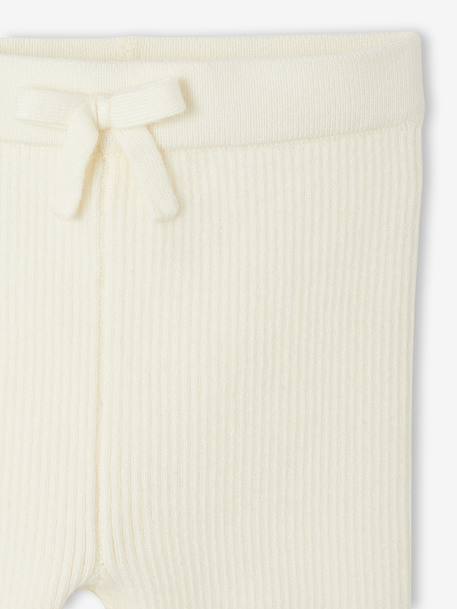 Tricot babylegging beige+groengrijs+oudroze+vanille - vertbaudet enfant 
