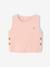 Mouwloze trui baby ecru+marineblauw+roze (poederkleur) - vertbaudet enfant 