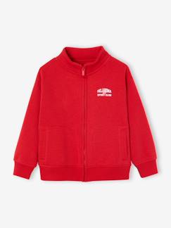 -Sweater met rits voor jongens met een opstaande kraag