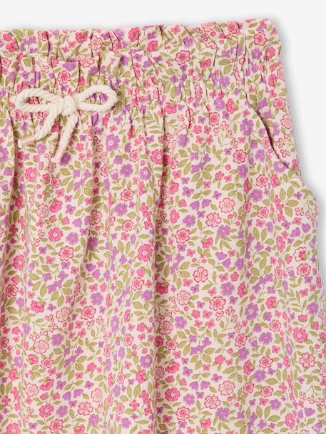 Meisjesrok met print beige+lichtroze+mintgroen+wit, bedrukt - vertbaudet enfant 