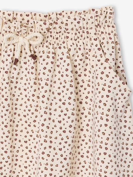 Meisjesrok met print beige+lichtroze+mintgroen+wit, bedrukt - vertbaudet enfant 