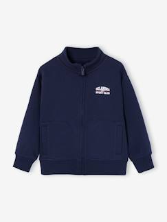 -Sweater met rits voor jongens met een opstaande kraag
