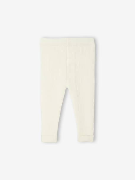 Tricot babylegging beige+groengrijs+oudroze+vanille - vertbaudet enfant 