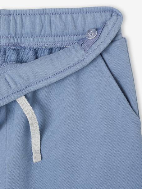 Jongensbermuda van molton chambrayblauw+Donkerblauw+pecannoot - vertbaudet enfant 