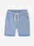 Jongensbermuda van molton chambrayblauw+Donkerblauw+pecannoot - vertbaudet enfant 