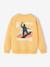 Sweater met ronde hals voor jongens met lange mouwen pastelgeel+rozenhout - vertbaudet enfant 