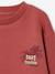 Sweater met ronde hals voor jongens met lange mouwen pastelgeel+rozenhout - vertbaudet enfant 
