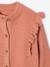 Meisjesvest met fantasie ruches brons+roze (poederkleur) - vertbaudet enfant 