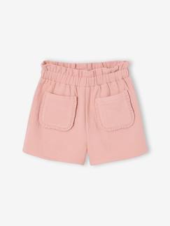 -Paper bag short voor meisjes van twill