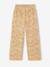 Meisjes legging in ribgebreide stof beige+ecru+wit, bedrukt - vertbaudet enfant 