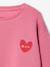 Basic meisjessweater met motief antraciet+donkerpaars+inktblauw+koraal+pioenroos+salie+vanille - vertbaudet enfant 