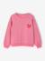 Basic meisjessweater met motief antraciet+donkerpaars+inktblauw+koraal+pioenroos+salie+vanille - vertbaudet enfant 