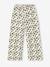 Meisjes legging in ribgebreide stof beige+ecru+wit, bedrukt - vertbaudet enfant 