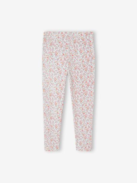 Bedrukte legging voor meisjes amandelgroen+blauw+blauwgroen+groen, bedrukt+inktblauw+roze, bedrukt+zachtpaars - vertbaudet enfant 