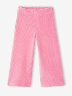 -Wijde, fluwelen broek voor meisjes