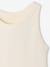 Meisjessweater in ribstof beige+blauw, gestreept+ecru+saliegroen - vertbaudet enfant 
