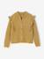 Meisjesvest met fantasie ruches brons+roze (poederkleur) - vertbaudet enfant 