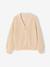 Meisjesvestje van kabeltricot rozen+vanille - vertbaudet enfant 