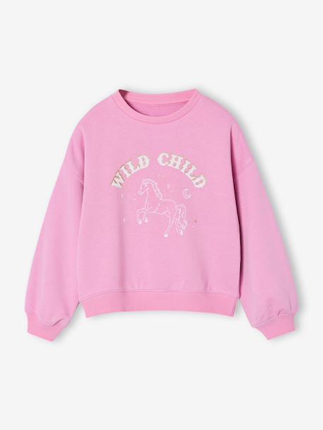Sweater voor meisjes met lange mouwen zachtpaars - vertbaudet enfant 