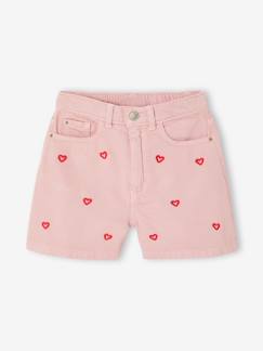 -Geborduurde short voor meisjes