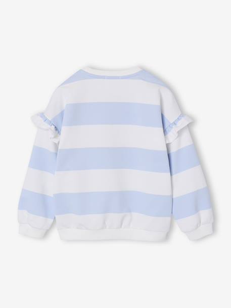 Marinetrui met ruches voor meisjes bleekblauw+marineblauw+oudroze+pioenroos - vertbaudet enfant 