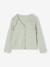 Meisjesvest met ruches ecru+goudbeige+groen - vertbaudet enfant 